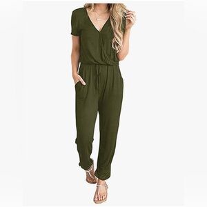 NWT Prettygarden Women’s L Army Green Romper